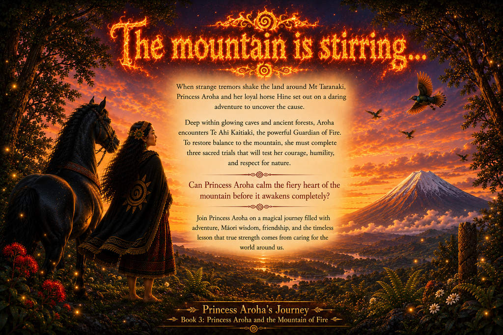 Princess Aroha and the Mountain of Fire