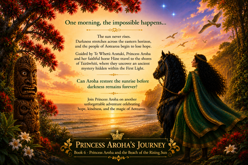 Princess Aroha and the Beach of the Rising Sun