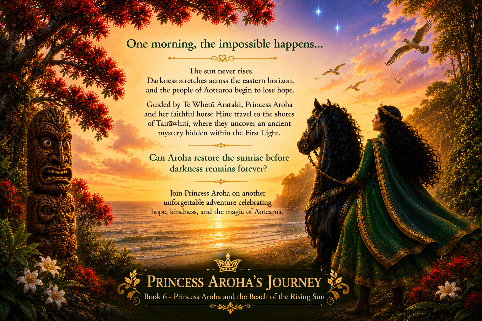 Princess Aroha and the Beach of the Rising Sun
