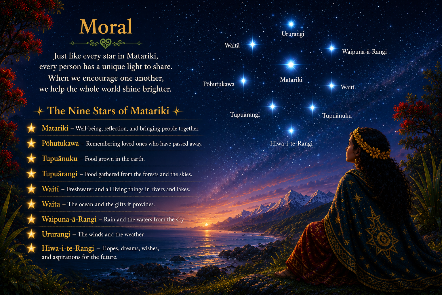 Princess Aroha and the Stars of Matariki