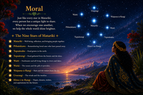 Princess Aroha and the Stars of Matariki
